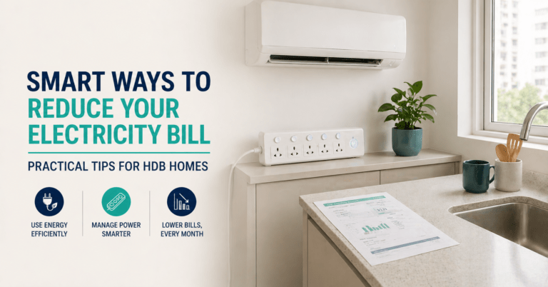 How to reduce electricity bill Singapore - HDB home energy saving tips