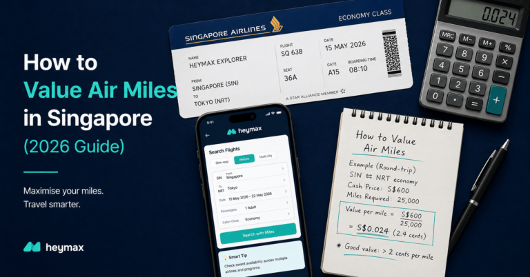 how to value air miles singapore