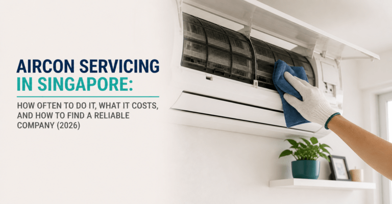 Aircon servicing Singapore 2026 — how often to service and what it costs for HDB homes