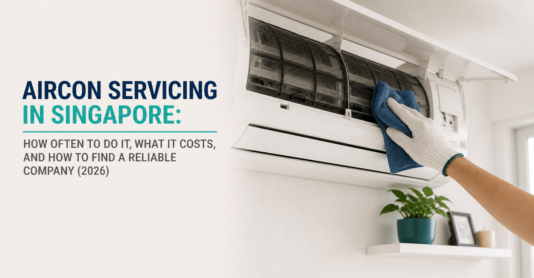 Aircon servicing Singapore 2026 — how often to service and what it costs for HDB homes