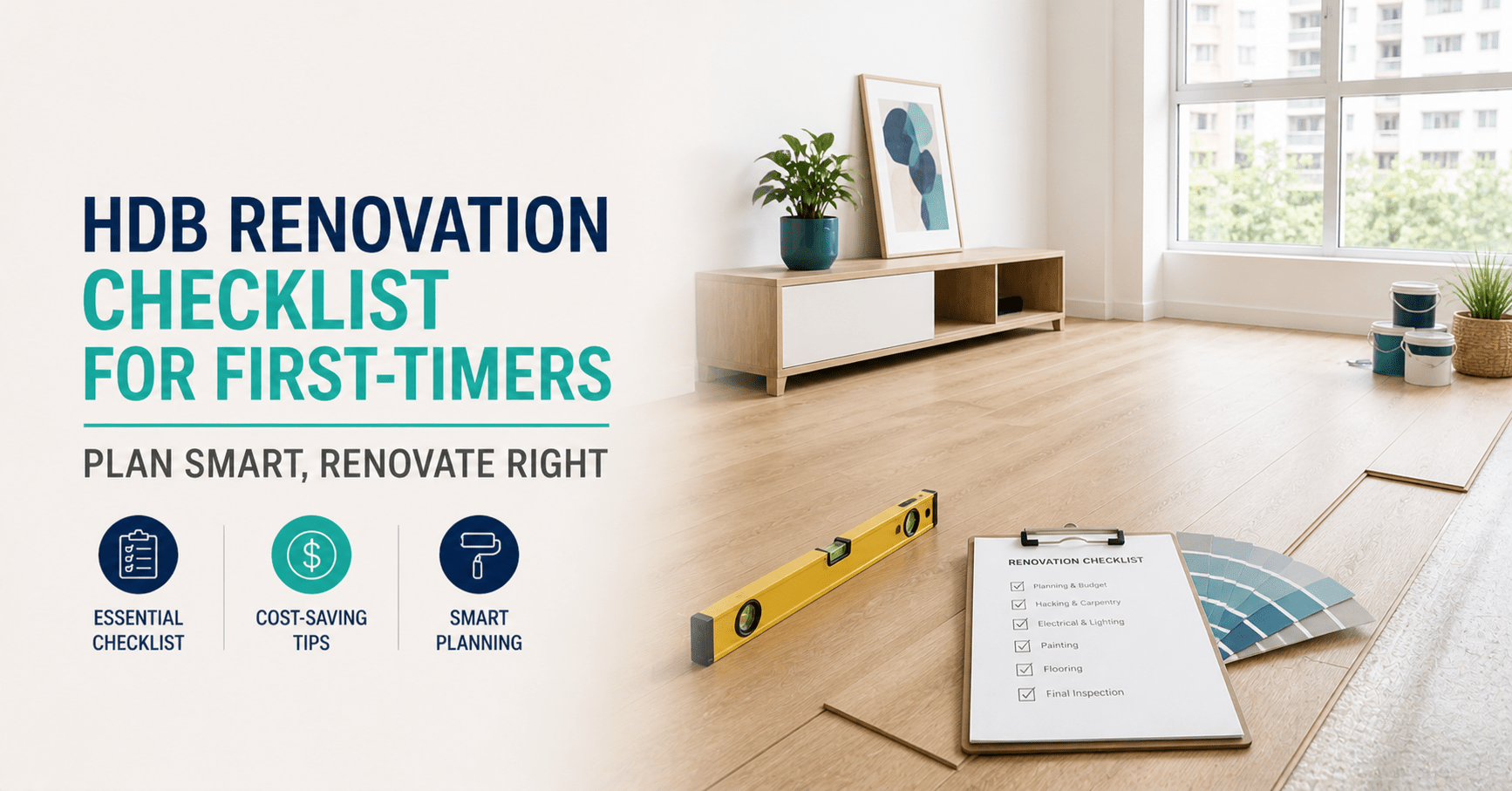 HDB renovation checklist Singapore 2026 — complete step by step guide — DLCuration