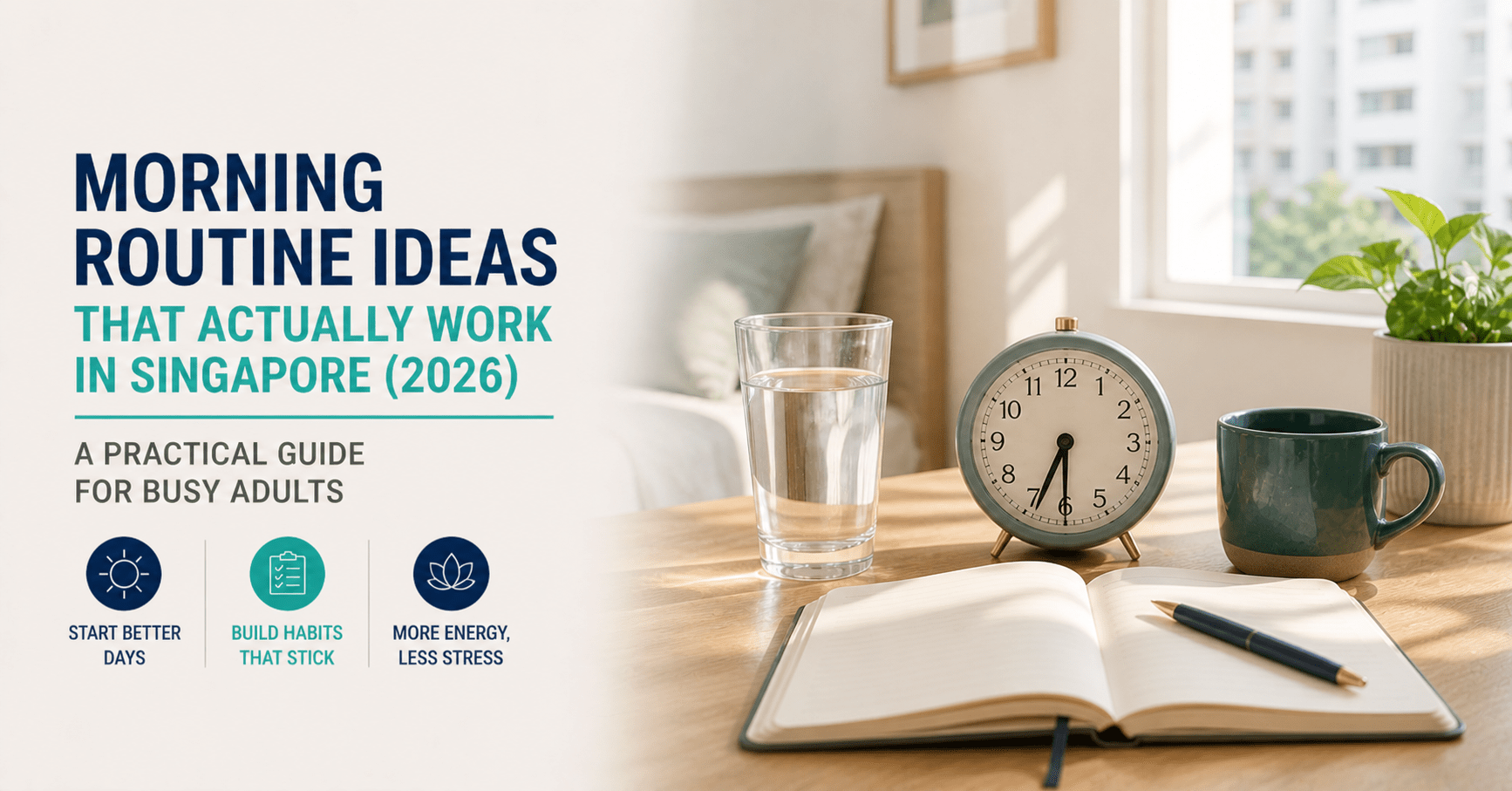Morning routine ideas Singapore 2026 — practical habits for busy working adults