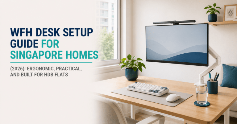 Modern home office setup for Singapore