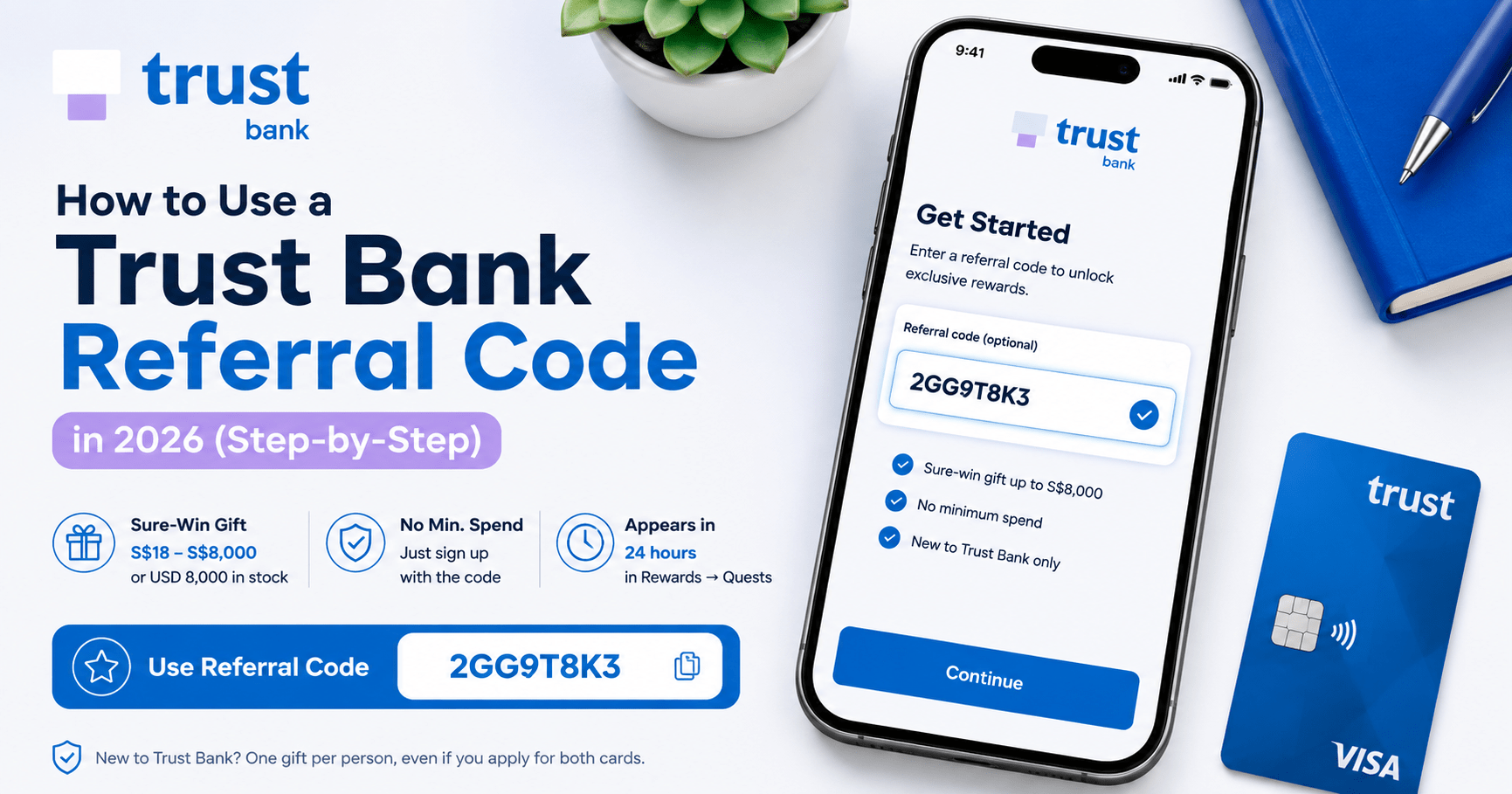 Step-by-step guide on how to use a Trust Bank referral code to get sure-win gift reward in 2026