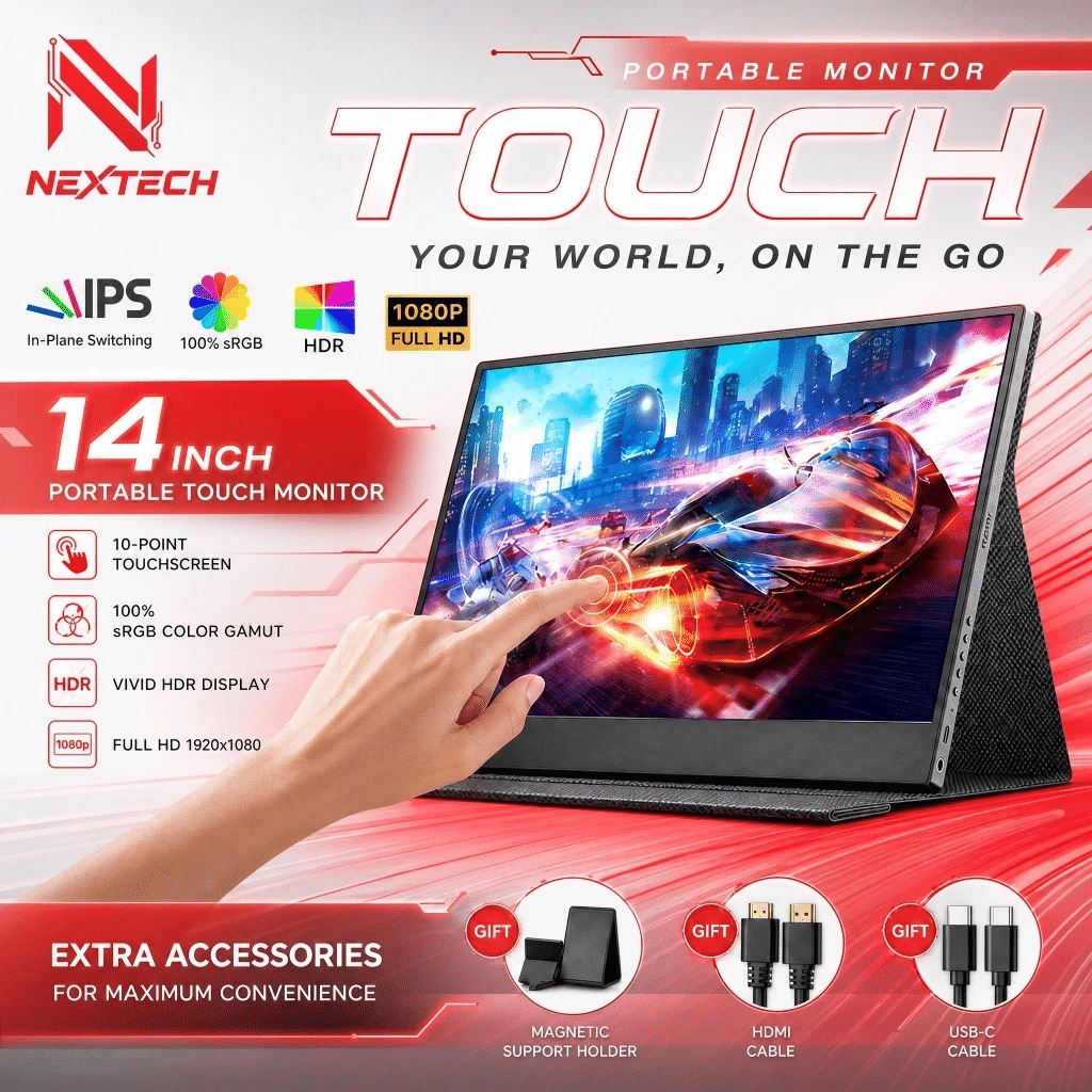 14inch Portable monitor touch screen