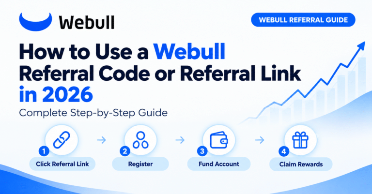 Step-by-step guide on how to use a Webull referral code to claim free stocks in 2026
