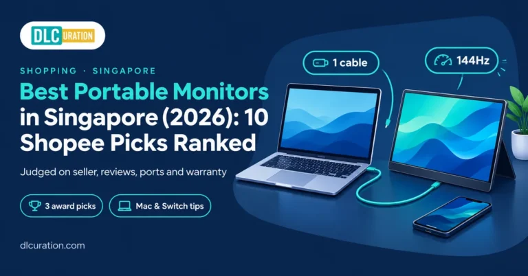 Best Portable Monitors in Singapore (2026): 10 Shopee Picks Ranked